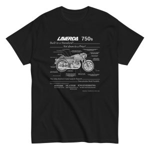 Early 750 kit design on dark shirts